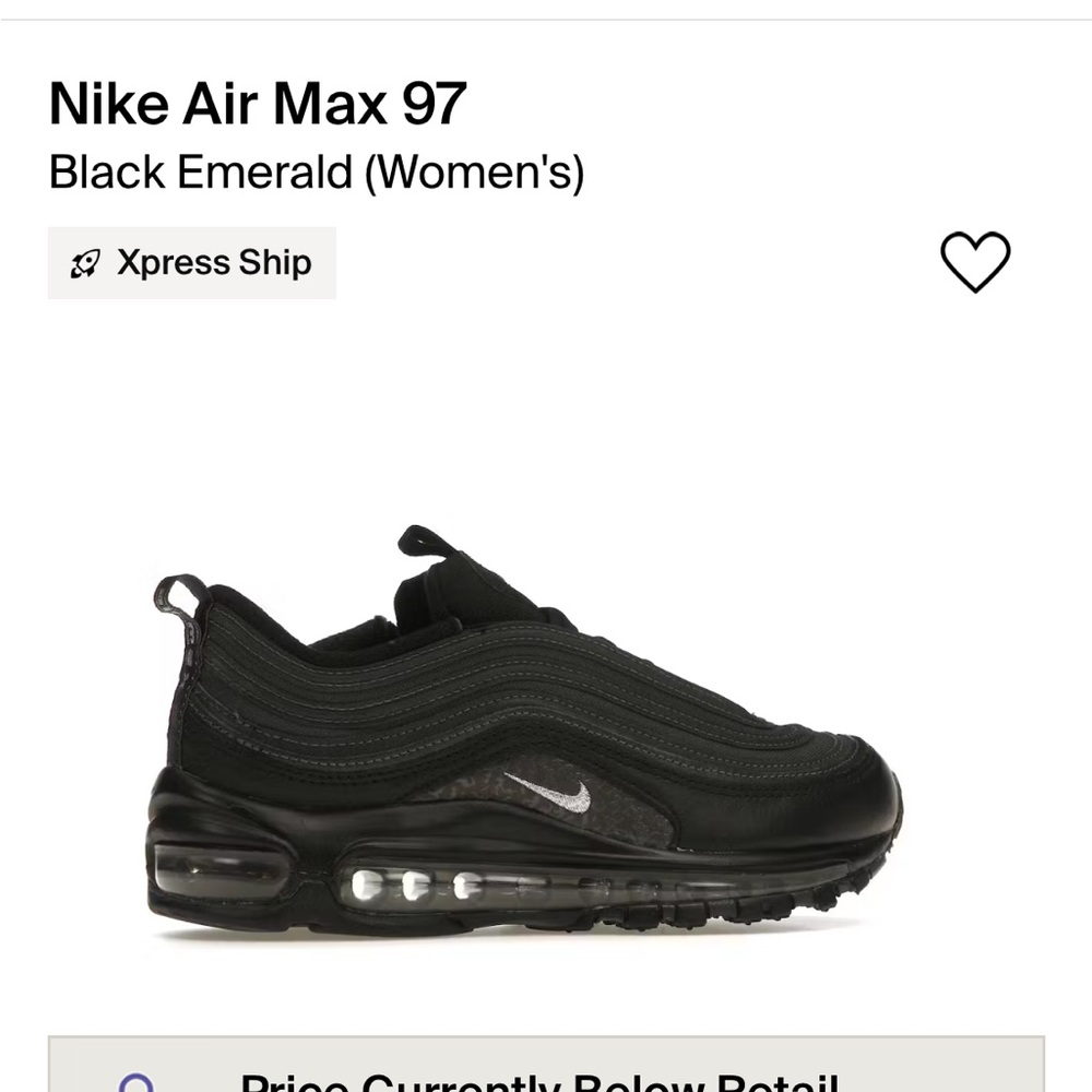 Nike air max 97 (black/emerald)